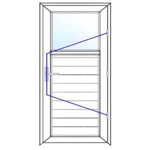 درب یو پی وی سی کد 22555