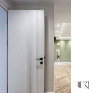 درب شیاری مدرن ضد آب MDF روکش PVC