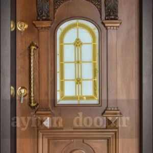 درب ضد سرقت تاوریژ روکش طبیعی راش مدل RT3003
